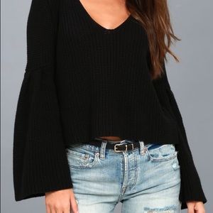 Free People Bell Sleeve Sweater